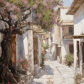 Plakat 100x100cm Urok Starego Miasta