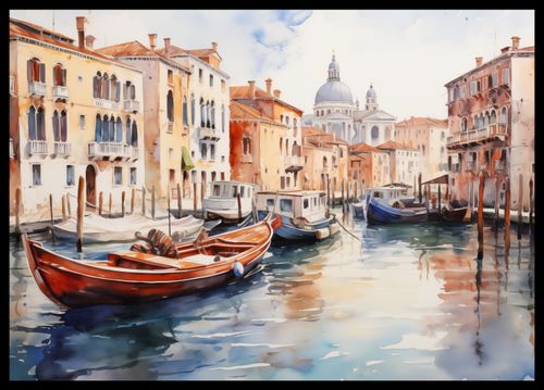 Plakat 59,4x42cm Wenecka Impresja na Arena.pl