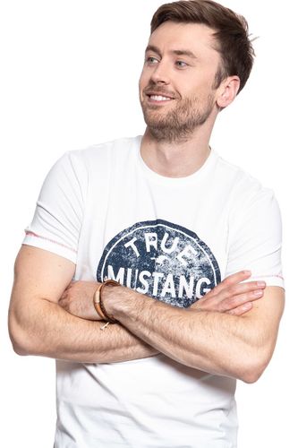 MUSTANG Printed Tee CLOUD DANCER 1007070 2020 L na Arena.pl