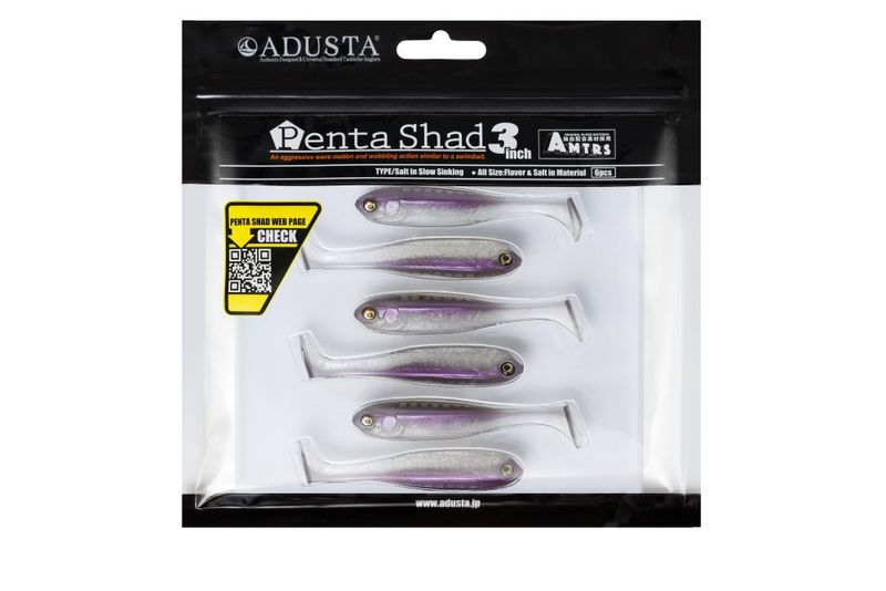 ADUSTA PENTA SHAD 109 WAKASAGI 3 '' / 7.5 cm /kpl6 zdjęcie 2