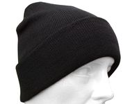 CZAPKA DOKERKA CZARNA MFH WEŁNIANA