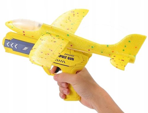 PISTOLET WYRZUTNIA SAMOLOTÓW ZE ŚWIATŁEM RZUTKA samolot LED na Arena.pl