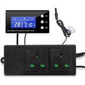 Cyfrowy Termostat Temperatury Zegar Dzień Noc Sterownik TobeBright UK