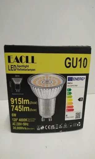 ŻARÓWKI HALOGENOWE EACLL GU10 LED 100W 4 SZT zdjęcie 2
