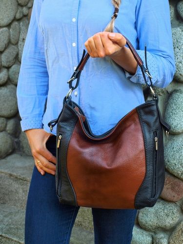 SKÓRZANA TOREBKA LISTONOSZKA 4 KOL SKÓRA WOREK na Arena.pl