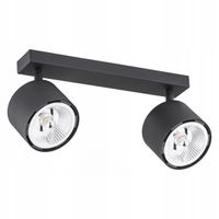 Lampa sufitowa, czarna listwa do salonu sypialni przedpokoju - CLEVLAND XX
