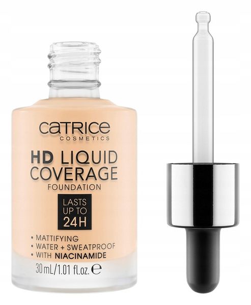 CATRICE HD LIQUID COVERAGE podkład do twarzy 010 light beige 30 ml zdjęcie 5