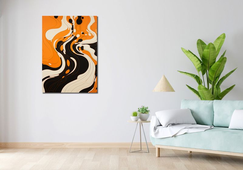 Obraz 70x100cm Tańczący Atrament zdjęcie 2