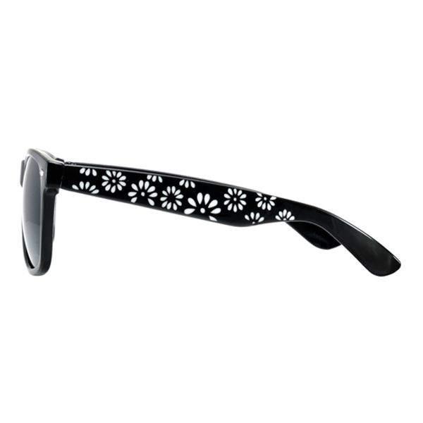 Okulary wayfarery NERDY kujonki - FLOWER zdjęcie 1