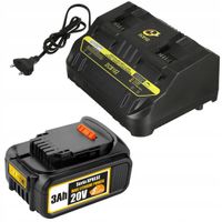 ZESTAW DEWALT XR AKUMULATOR 20V 3.0AH I PODWÓJNA ŁADOWARKA DCB102 10.8V-20V