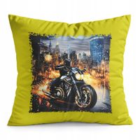 PODUSZKA ŻÓŁTA PREZENT - MOTOR MOTOCYKL