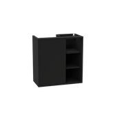 Ness szafka wisząca 57 cm podumywalkowa lakierowana, czarny soft