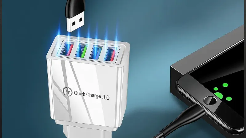 Ładowarka sieciowa 4x USB Quick Charge 3.0 biała 3,1A zdjęcie 3