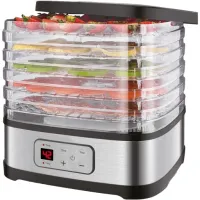 MOCNA SUSZARKA LCD DO GRZYBÓW OWOCÓW WARZYW EKO 5 SIT 240W REGULACJA ZESTAW