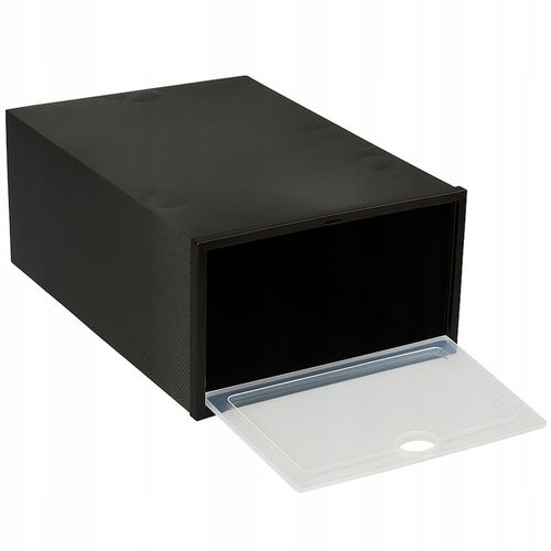 ZESTAW 10X ORGANIZER PUDEŁKA NA BUTY Z KLAPĄ SZAFKA REGAŁ DO SZAFY na Arena.pl