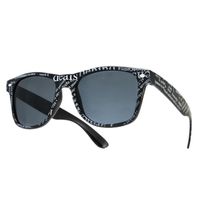 Okulary wayfarery NERDY kujonki - NEWSPAPER czarne