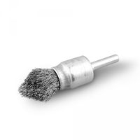 szczotka pędzelkowa stożkowa drut stalowy trzpień 6mm,fi15mm - sz dt 15 st