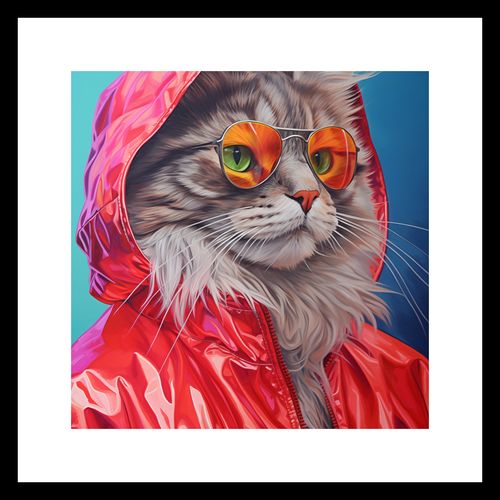 Plakat 20x20cm Kot w Stylu na Arena.pl