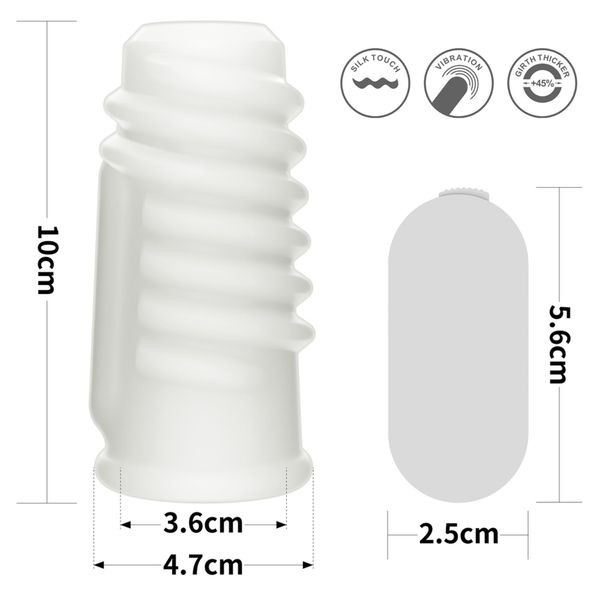 Vibrating Spiral Knights Ring (White) zdjęcie 2