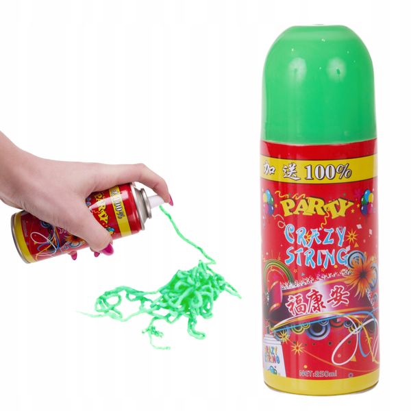 SERPENTYNA KONFETTI W SPRAYU PARTY URODZINY 250ml zdjęcie 1