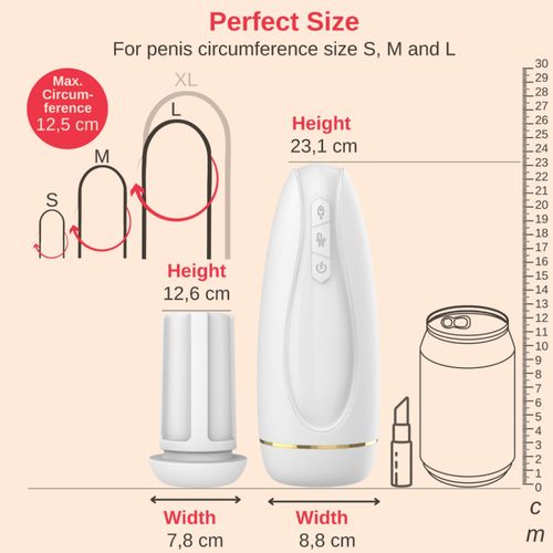 Masturbator - Nappex™ Branco White - Premium Mastubators (10 Languages) na Arena.pl