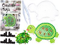 ŻÓŁWIK KORALIKI DO PRASOWANIA,SZABLON, SASZETKA