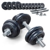ZESTAW 24 KG GRYF KRÓTKI HANTLA 12 KG x 2 - 24 kg