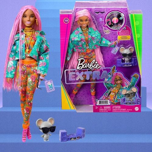 Mattel Barbie Lalka Extra Warkoczyki + Akcesoria na Arena.pl