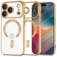 etui tech-protect magflex magsafe na iphone 17 pro - przezroczysto-złote