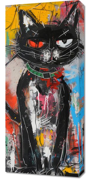 Obraz 40x90cm Gburowaty Kiciak zdjęcie 1