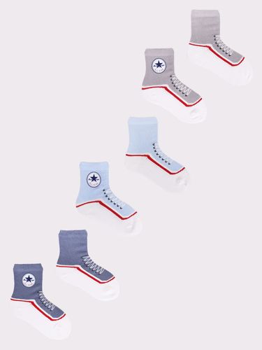 Skarpety chłopięce bawełniane bucik 3PAK 17-19 YOCLUB na Arena.pl