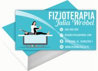 Wizytówki firmowe 200 szt DUŻO WZORÓW do wyboru FIZJOTERAPIA