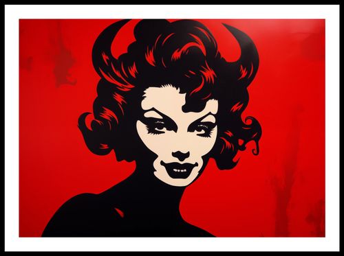 Plakat 70x50cm Czerwona Diablica na Arena.pl