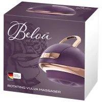belou rotating vulva massager fioletowy - stymulator z 2 silnikami