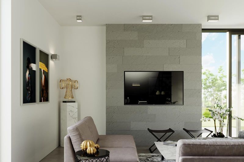 Kinkiet LAMPA ścienna SL.0205 metalowa OPRAWA kostka cube przyścienna szara zdjęcie 5