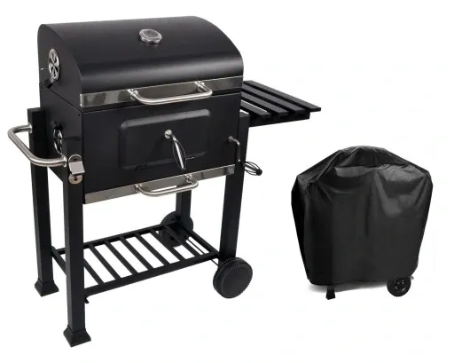 GRILL WĘGLOWY OGRODOWY ANGULAR RUSZT ŻELIWNY zdjęcie 1