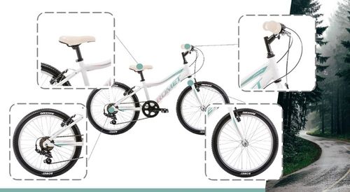 ROWER DZIECIĘCY 20 ROMET JOLENE KID MTB SHIMANO OŚWIETLENIE GRATIS na Arena.pl