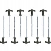 SZPILKI NAMIOTOWE 10szt. MIKADO do namiotu, parasola WKRĘCANE śledzie 30cm
