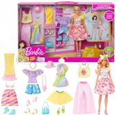 BARBIE ZESTAW GARDEROBA DO STYLIZACJI MODNA LALKA + AKCESORIA UBRANKA