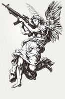 Plakat 53x81cm Anioł Wojny