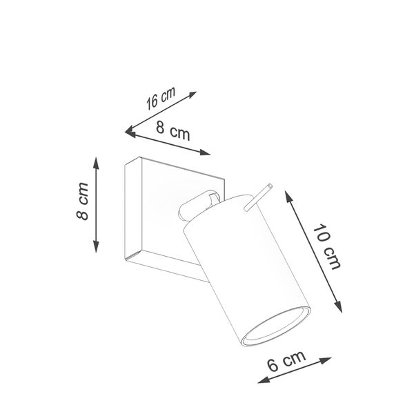 Kinkiet RING beżowy zdjęcie 7