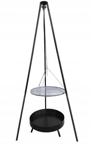 GRILL OGRODOWY WISZĄCY TRÓJNÓG PALENISKO WĘGLOWY 5 na Arena.pl