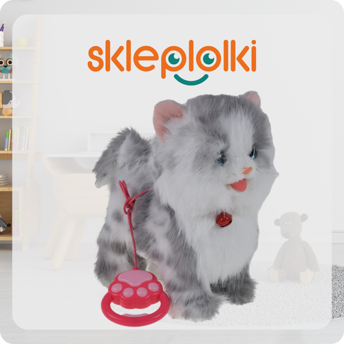 KOTEK INTERAKTYWNY NA SMYCZY MIAUCZY CHODZI GRA DLA DZIECKA NA PREZENT na Arena.pl