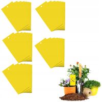 ŻÓŁTE LEPY EKO NA MUSZKI MSZYCE OWADY ZIEMIÓRKI DO DONICZEK 50szt