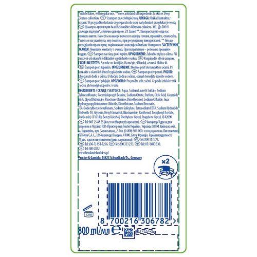 Head & Shoulders Apple Fresh Przeciwłupieżowy szampon do włosów 800ml na Arena.pl