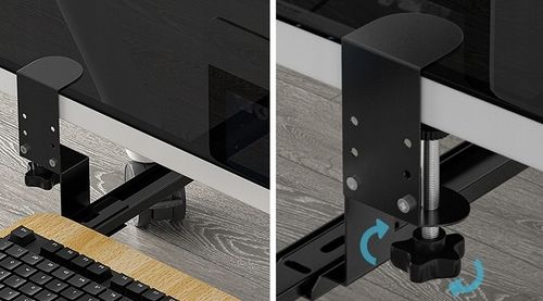 PÓŁKA POD KLAWIATURĘ SZUFLADA PODSTAWKA WYSUWANA ZACISKOWA NA BIURKO na Arena.pl