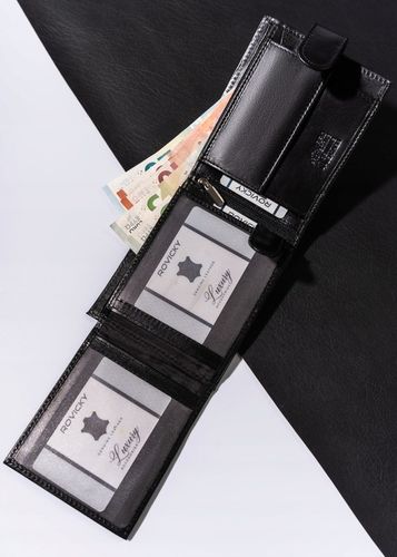 Elegancki portfel męski skórzany zapinany w pudełku na prezent Always Wild na Arena.pl