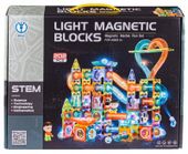 Świecące Klocki Magnetyczne, Tor Kulkowy Dla Kulek 202 Elementy Kulodrom