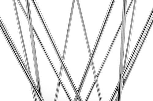 Stół TWIST 80 biały - MDF, chrom na Arena.pl