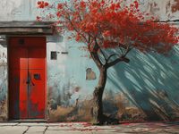 Plakat 40x30cm Widok Na Dawne